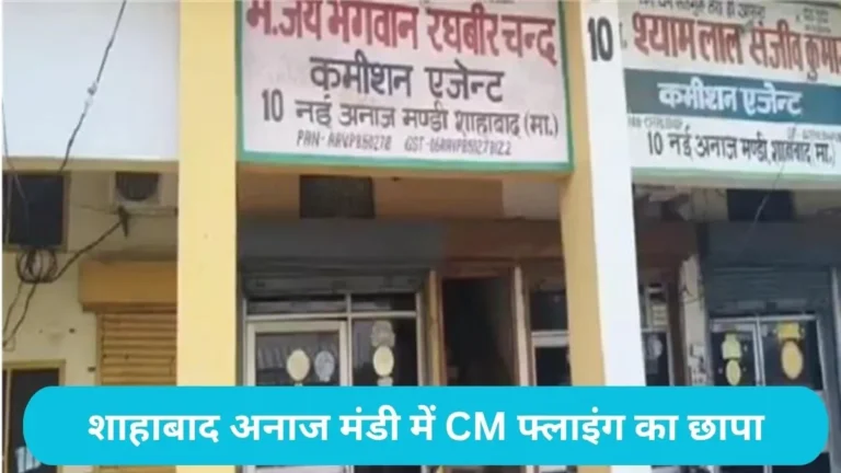 CM Flying Raid shahabad: अनाज मंडी में सीएम फ्लाइंग का बड़ा छापा: सूरजमुखी स्टॉक में मिली गड़बड़ी, 59 सरकारी बैग गायब