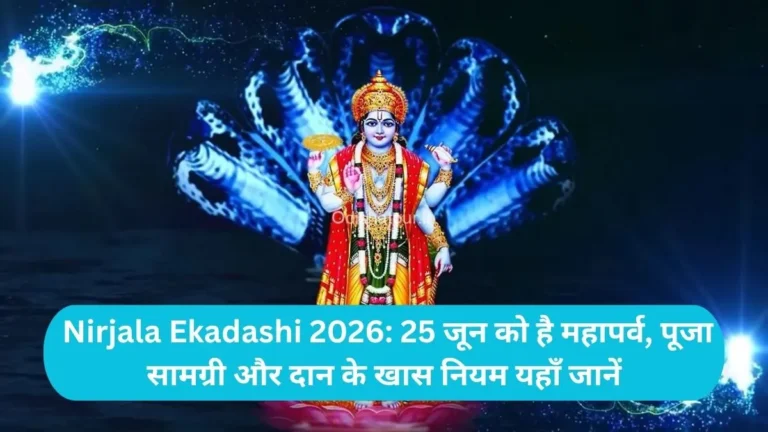 Nirjala Ekadashi 2026: 25 जून को है महापर्व, पूजा सामग्री और दान के खास नियम यहाँ जानें