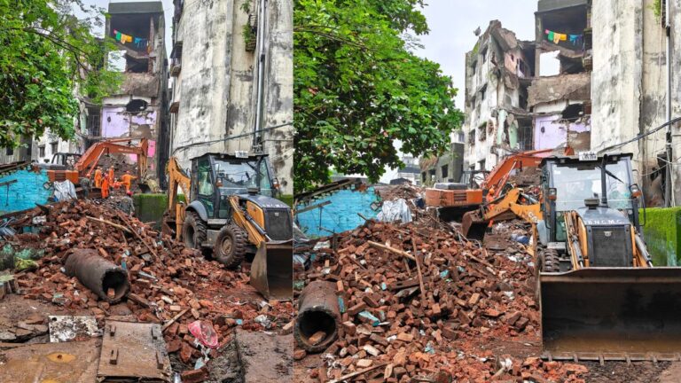 भिवंडी में चार मंजिला इमारत ढहने से आठ लोगों की मौत, करीब पांच लोगों के मलबे में दबे होने की आशंका