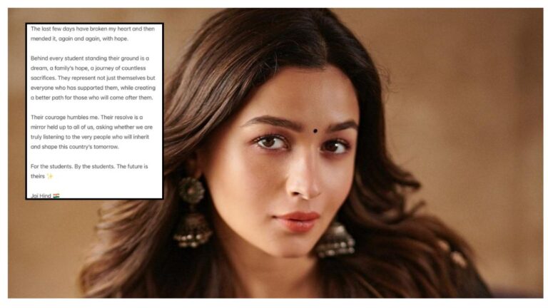 Bollywood Update: छात्रों का साहस मेरे मन में गहरा सम्मान जगाता है, भविष्य उन्हीं का है – अभिनेत्री अलिया भट्ट