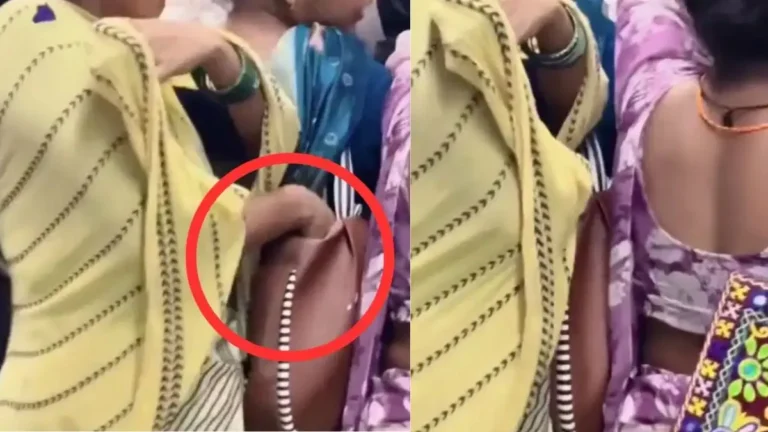 Delhi Metro Viral: दिल्ली मेट्रो में महिला चोर की ‘लाइव’ करतूत, पर्स में हाथ डालते कैमरे में कैद हुई पीली साड़ी वाली महिला