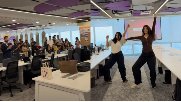 Office Dance Viral: कॉर्पोरेट ऑफिस में अचानक बज उठा गुरु रंधावा का ‘डोपामिन’, दो युवतियों के धमाकेदार डांस का वीडियो वायरल