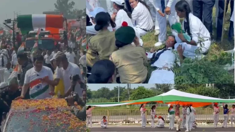 Palwal News: भारी भीड़ और उमस बनी आफत! पलवल में तिरंगा यात्रा के दौरान गिरे मासूम, शिक्षकों ने संभाला