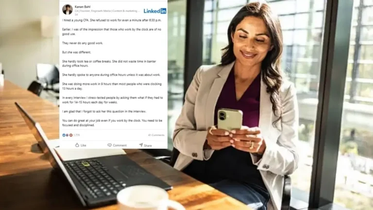 Productivity vs Work Hours: 6:30 बजते ही ऑफिस छोड़ देती थी लड़की, ओवरटाइम काम करने वालों से बेहतर दिया रिजल्ट