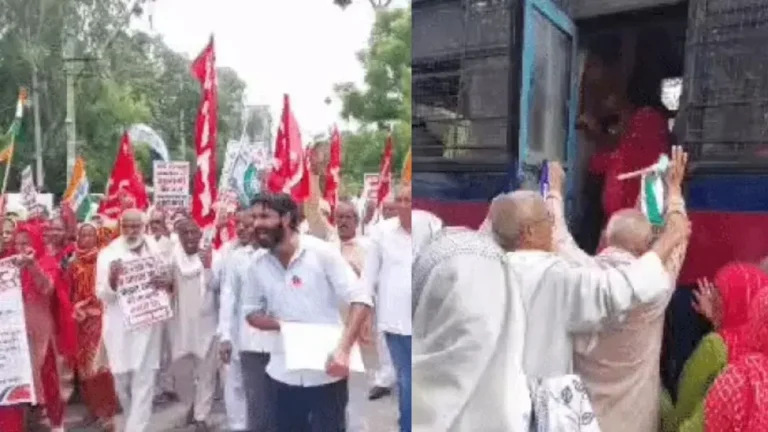 Rohtak Farmers Protest: रोहतक में निजीकरण के खिलाफ ‘जेल भरो आंदोलन’ में उमड़ा जनसैलाब, ‘कम पड़ गईं पुलिस की बसें’