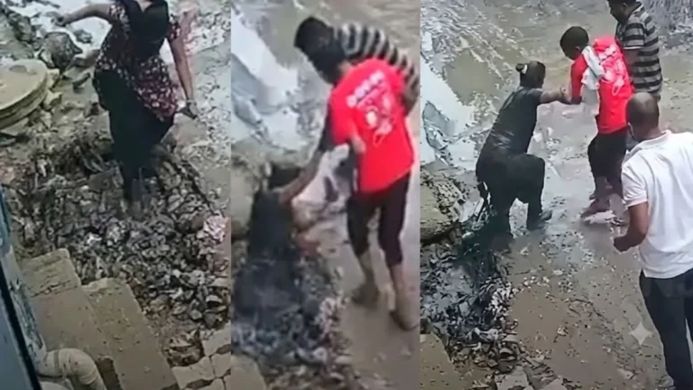 Panipat News: पानीपत में टूटे नाले में समाई महिला, सीसीटीवी में कैद हुआ दिल दहला देने वाला हादसा