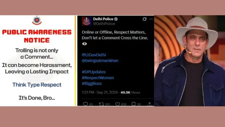 Body shaming Trolling: ‘बस हो गया भाई…’: सलमान खान के ‘नो ट्रोलिंग’ रुख के समर्थन में आई दिल्ली पुलिस, शेयर किया स्पेशल पोस्ट
