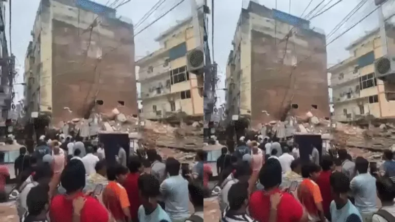 Delhi Building Collapse: सत्य निकेतन में गिरी 5 मंजिला छात्र PG की इमारत, मलबे में फंसे कई छात्र