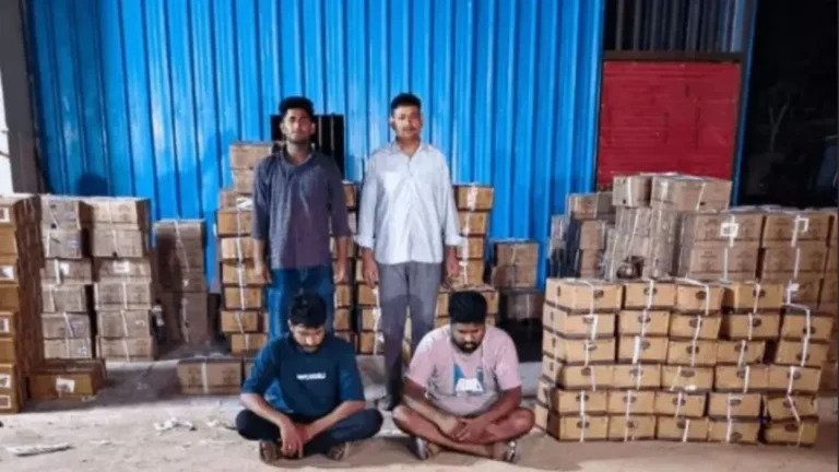 Narnaul : महेंद्रगढ़ जिला पुलिस का अवैध शराब के खिलाफ अभियान, नारनौल में 376 पेटी शराब बरामद