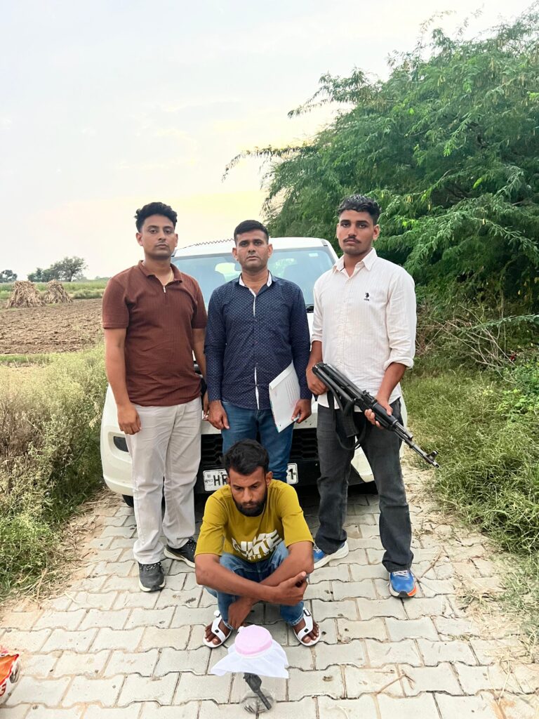 Narnaul: नांगल चौधरी क्षेत्र में आरोपी गिरफ्तार; देसी रिवॉल्वर व तीन जिंदा राउंड बरामद