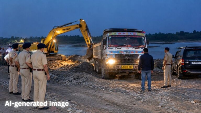 पंजाब में अवैध खनन पर प्रशासन की कार्रवाई: टिप्पर चालक ने पुलिस पर चढ़ाया वाहन, 2 गिरफ्तार