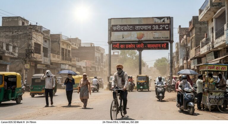 Punjab Weather Update : पंजाब में गर्मी का प्रकोप जारी, फरीदकोट में पारा 38 डिग्री के पार