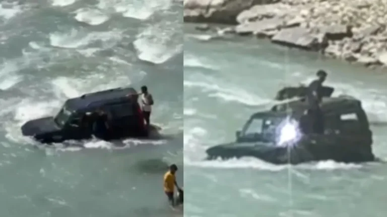 Sonamarg Stunt Video: सोनमर्ग में रील्स की जानलेवा सनक, सिंध नदी में उतारी स्कॉर्पियो, उफनते पानी में फंसे युवक