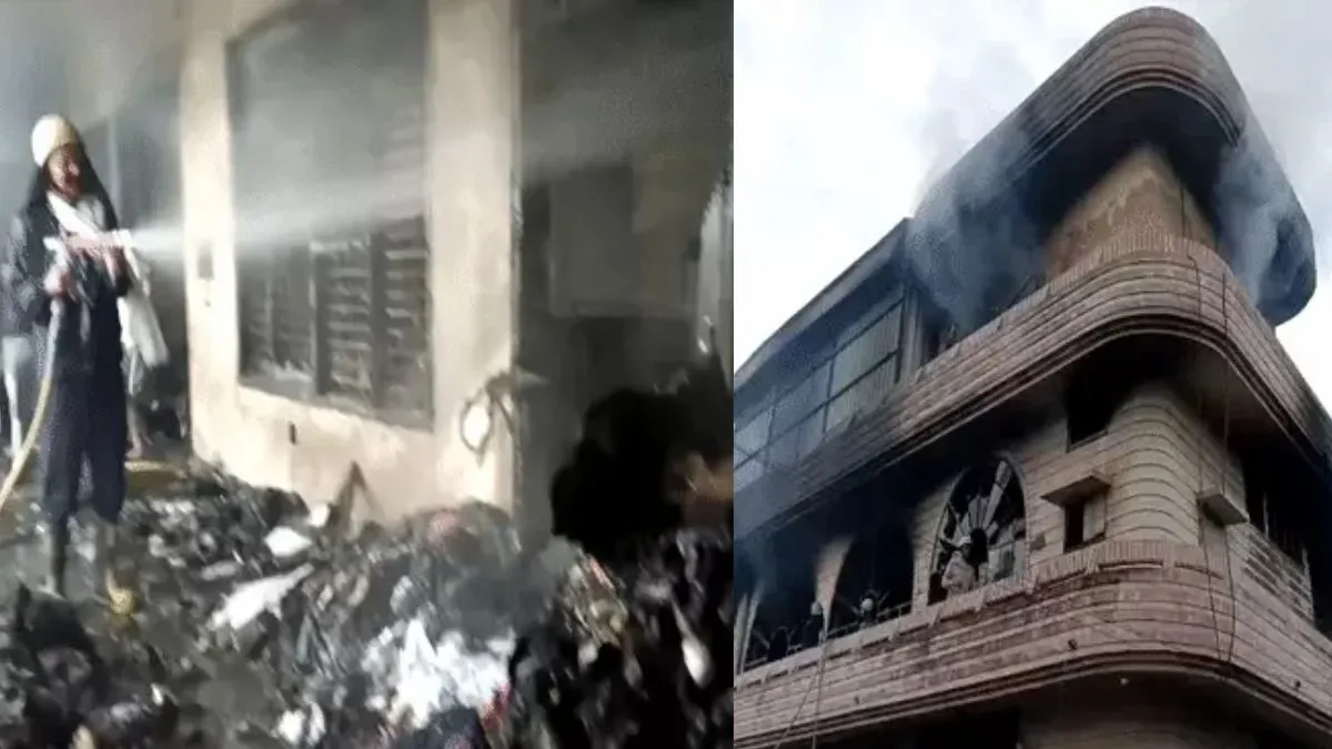 Ambala Krishna Garments Fire: अंबाला की न्यू मॉडल कॉलोनी में कृष्णा गारमेंट्स में भीषण आग, 8 दमकल गाड़ियों ने पाया काबू