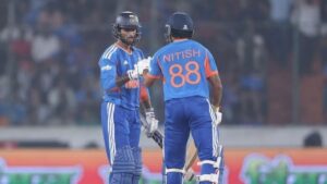 भारत ने न्यूजीलैंड को 4 विकेट से हराया, तिलक-नीतीश ने 30 गेंदों में पलटा मैच