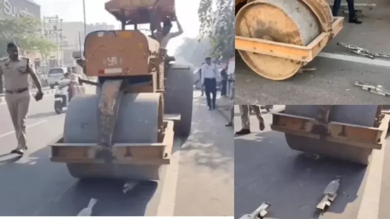 Kaithal News: कैथल में बुलेट से पटाखे बजाने वालों पर पुलिस का चाबुक, पिहोवा चौक पर रोड रोलर से कुचले सैकड़ों साइलेंसर