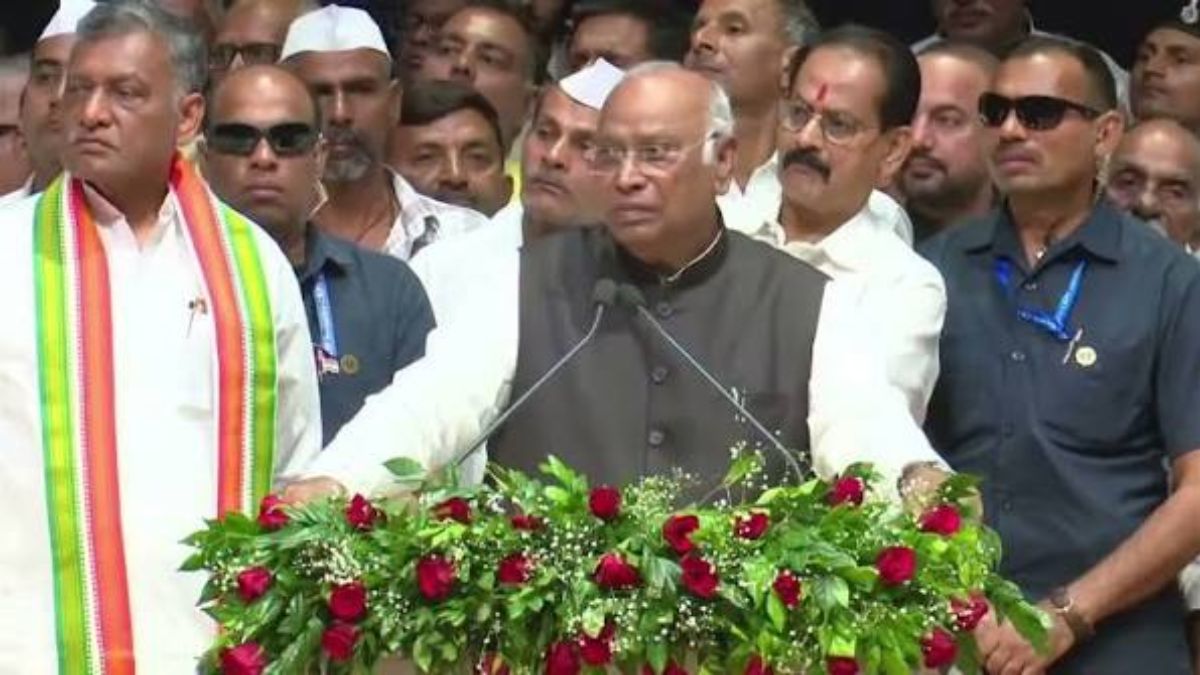 Mallikarjun Kharge statement पटना में खड़गे के बयान पर सियासी घमासान, पटना में भाजपा राहुल-खड़गे से माफी मांगने को कहा