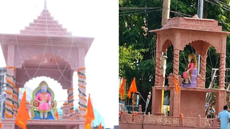 Narnaul News: नारनौल में महाराजा अग्रसेन चौक के सौंदर्यीकरण पर उठे सवाल, उद्घाटन के कुछ ही दिन बाद गिरी प्रतिमा की नई गुमटी, लोगों ने की जांच की मांग