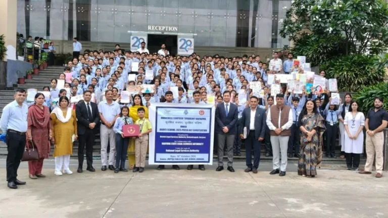 Narnaul News: जिले के 52 स्कूलों में ‘सुरक्षित बचपन अभियान’ के तहत जागरूकता शिविर आयोजित, करीब 45 हजार विद्यार्थियों को बाल अधिकारों और सुरक्षा कानूनों की दी गई जानकारी