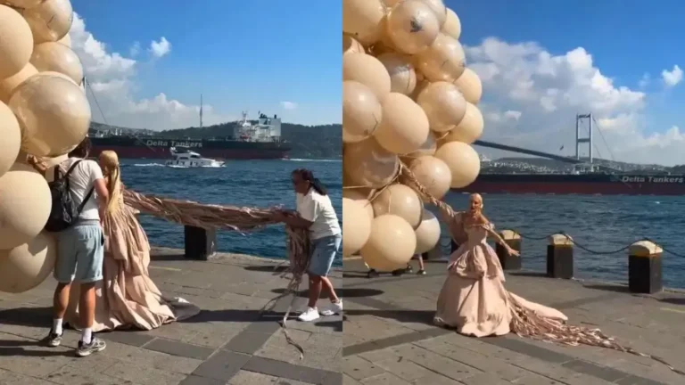Pre Wedding Shoot Viral: समंदर किनारे प्री-वेडिंग शूट बना जानलेवा, गुब्बारों के साथ हवा में उड़ गई दुल्हन, देखें वायरल वीडियो