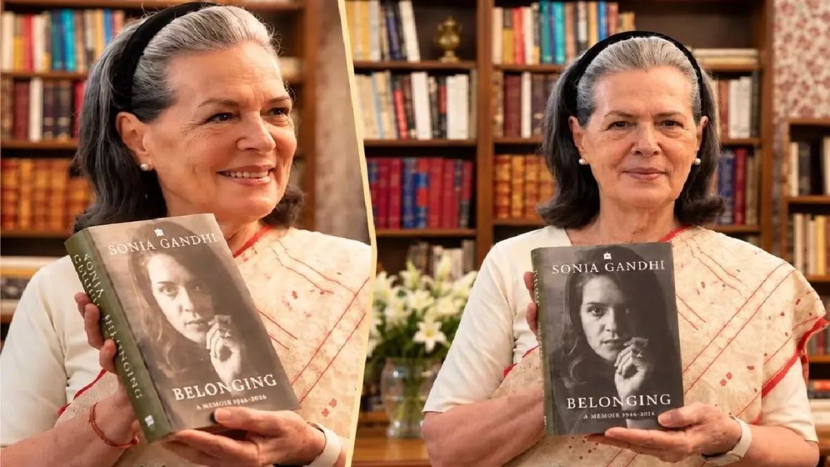 Sonia Gandhi Biography सोनिया गांधी की किताब 10 नवंबर को प्रकाशित होगी, खुद इंस्टाग्राम पर पोस्ट कर दी साझा की पहली झलक
