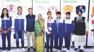 Naveen Jindal Sansad Khel Mahotsav: एशियाई खेलों में 14 गोल्ड समेत 32 मेडल: हरियाणा के एथलीटों से मिले सांसद नवीन जिन्दल